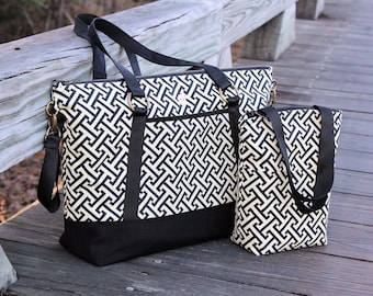 Diaper Bag with Stroller Straps and Insulated Bottle Bag PDF Pattern
