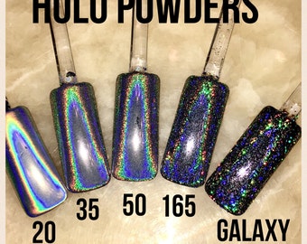 50 Micron Holographic Unicorn Powder Ultra Fine for Holographic Nails, Chrome Nails, Nail Art, Nail Polish, Cosmetics, Lotions