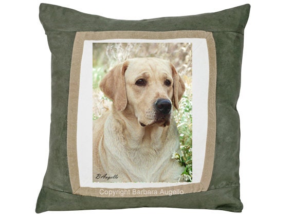 yellow lab throw pillows