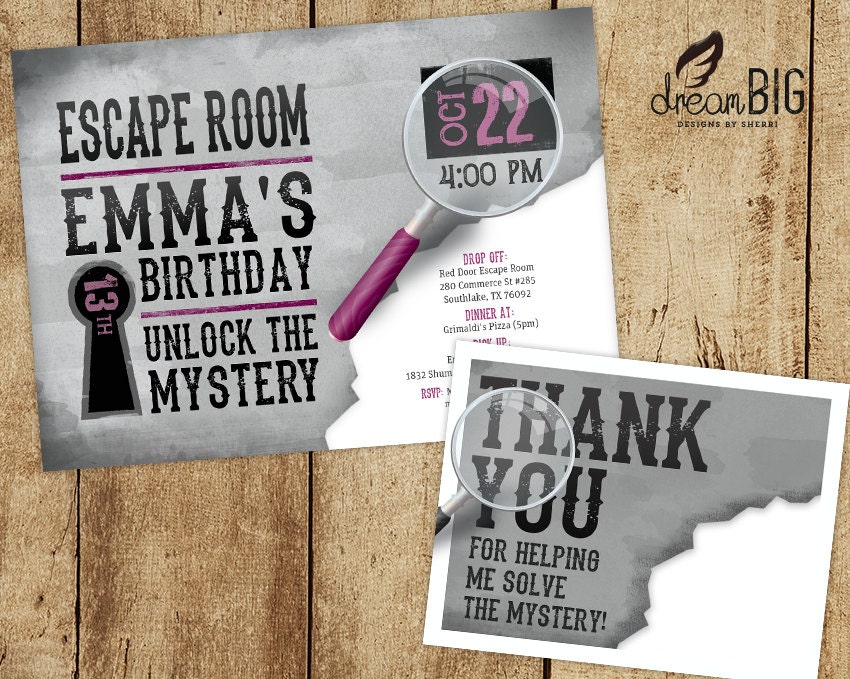 Escape Room Invitation 9