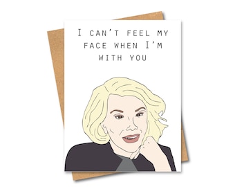 Joan Rivers Weeknd inspired card - Comedian - Funny