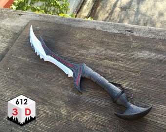 Daedric Dagger Skyrim Inspired Replica / 3-D Printed / Cosplay / Prop