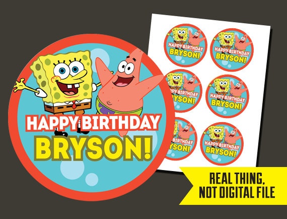 Spongebob Stickers Spongebob Birthday Sponge Bob