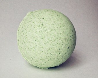 Vanilla Mint Bath Bomb, Bath Fizzie, Bath Bombs, Organic Fair Trade Cocoa and Shea Butter, Sweet Vanilla Cream