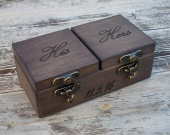 reclaimed wood ring box wood ring box wedding wedding ring box wedding ring holder Proposal ring box wedding ring holder ring bearer box