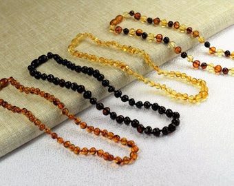 Baby Amber teething necklace / Baltic amber / Amber necklace / Genuine Baltic Amber / Baby amber necklace/ amber jewelry / teething necklace