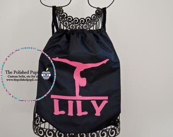 Personalized cinch bag