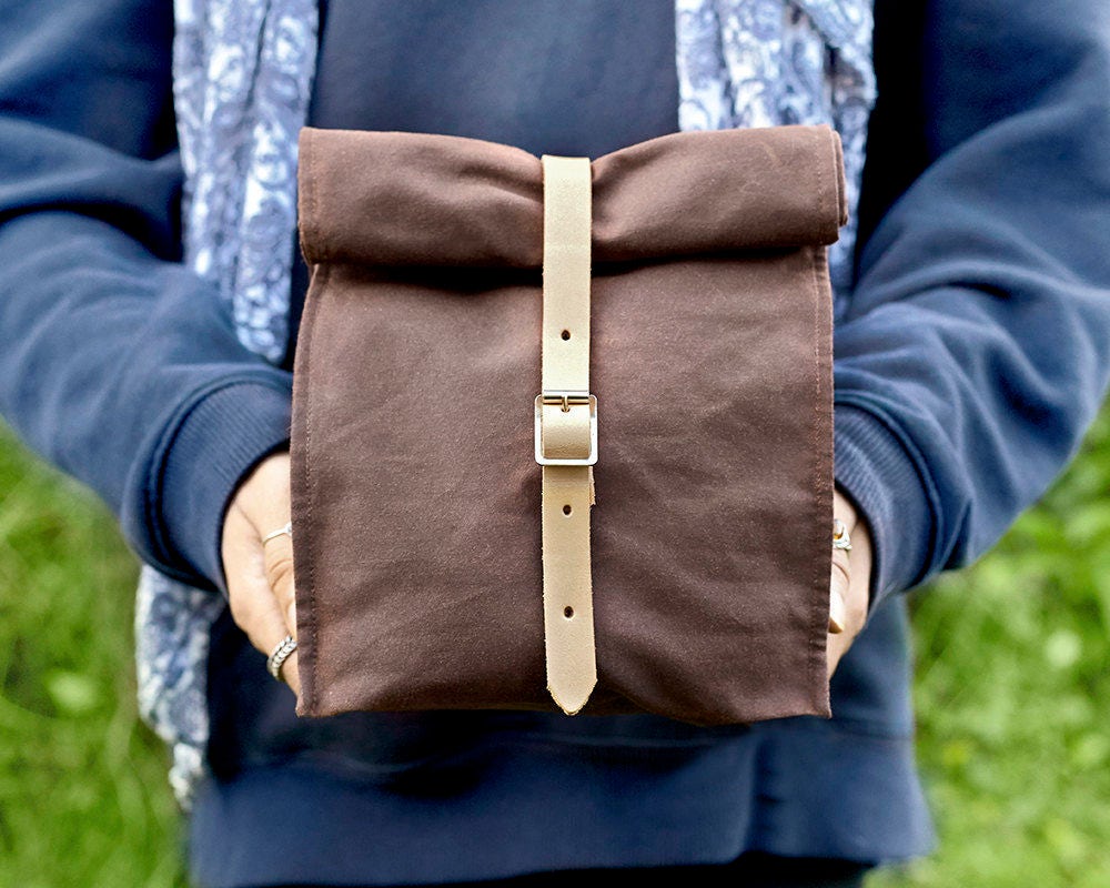 Waxed Canvas Lunch Bag Lunch Bag Waxed Canvas Bag Boyfriend