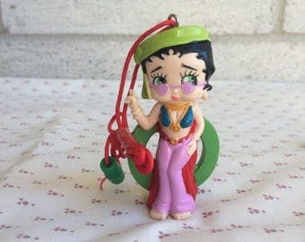 1994 Vintage Betty Boop necklace, Vintage Betty Boop figurine pen topper necklace, Betty Boop necklace, Betty Boop collectible