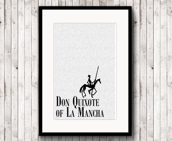 Items similar to Miguel Cervantes Print, Don Quixote Print, Printable ...