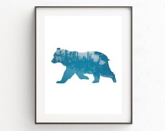 Animal Nursery Wall Print, Woodland Nursery Wall Prints, Woodland Nursery Wall Decor, Kids Room Wall Print, Nursery Animal Art Print