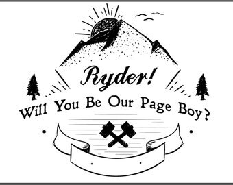 Page Boy Card, Will You Be Our Page Boy, Wedding Cards, Wedding Party Card, Page Boy, Page Boy Card, Best Man, Wedding, Wedding Party