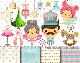 80%OFF - Nutcracker Clipart, Nutcracker Graphics, COMMERCIAL USE, Ballet Clipart, Planner Accessories, Ballet Graphic, Christmas