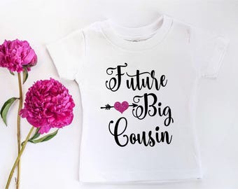 future big cousin shirt for girl big cousin little cousin gifts from aunt gift for niece new baby cousin kids t-shirt future cousin onesie