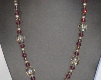 Chunky purple necklace