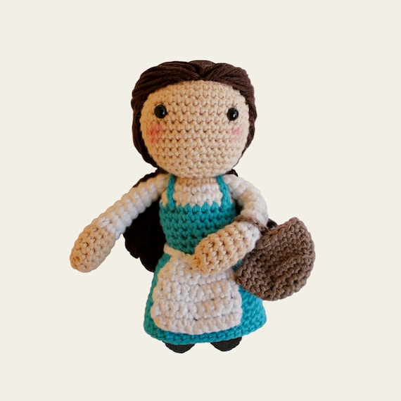Peasant Belle - Disney Princess. Beauty and the Beast, Wall Disney, Amigurumi Pattern PDF, DIY, Crochet Pattern, Nursery, Gift, Digital File