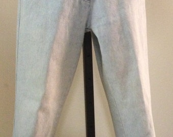 1990s, Gianni Versace, women's, faded, blue jeans, size XXS, Vintage