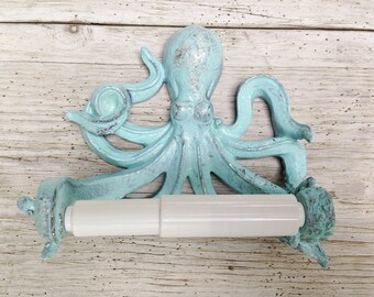 16 colors Octopus Toilet Paper Holder Beach Seaside Resort Nautical Ocean Sea Decor
