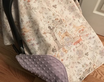 Baby Car Seat Canopy-Baby Car Seat Cover- Girls Car Seat Cover- Baby Shower Gift- Ready to Ship