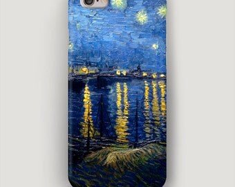 Art iPhone 7 Case, iPhone 6 Case Starry Night Over the Rhone, iPhone 6 Plus Case, Van Gogh iPhone Case, Art iPhone 5 Case, Apple 6S Case
