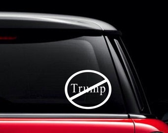 No Trump Decal / No Trump Bumper Sticker / Antitrump Bumper Sticker / Anti Trump Decal / Democrats Against Trump Decal / #notmypresident