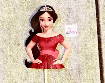 Elena of Avalor, cupcake toppers, cakepop Toppers, cake Topper