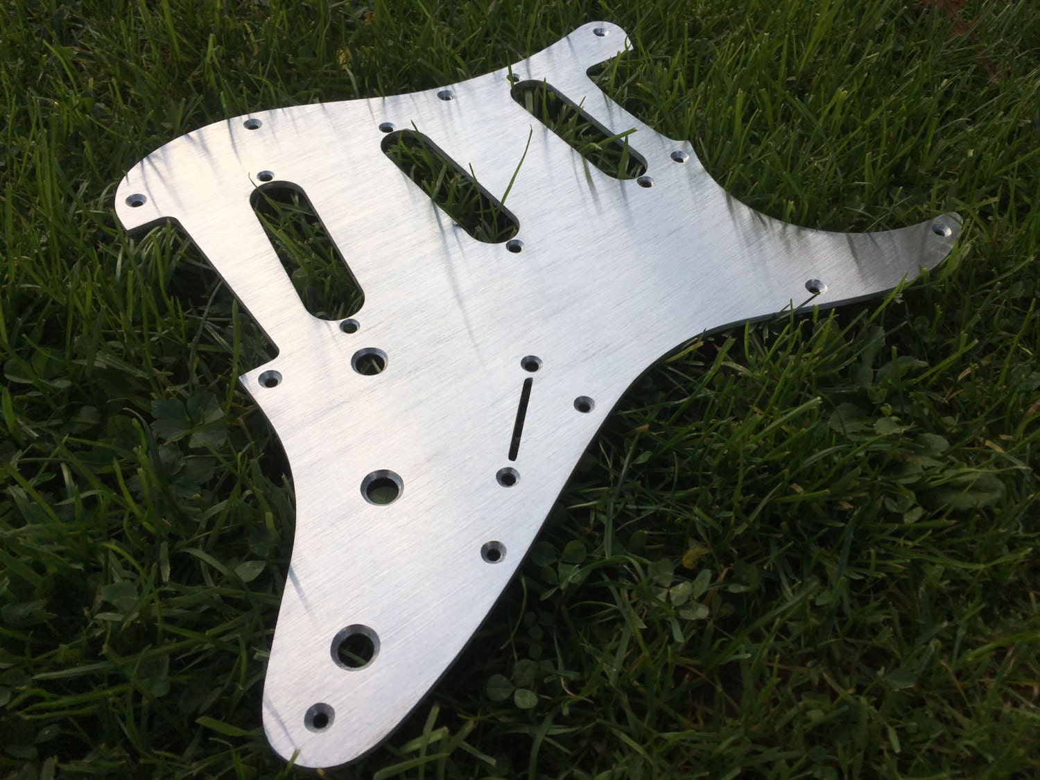 Brushed Aluminum Pickguard for Fender Stratocaster SSS