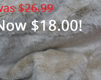 Champagne Rabbit Faux Fur Fabric