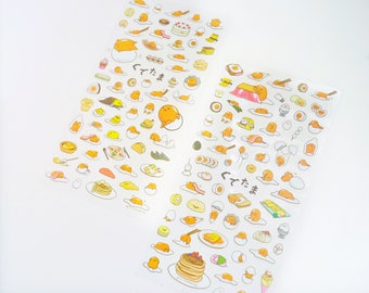 Gudetama Lazy Egg Cartoon Stickers, Label Sticker, Stationery Sticker, Scrapbooking Sticker, Planner Stickers, Decorative Stickers - STK033