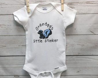 Baby Onesie, Funny Onesie, Little Stinker Onesie, Grandpa's Little Stinker Onesie, Bodysuit, Funny Bodysuit, Baby girl onesie, Baby boy