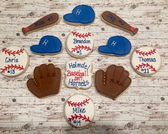 Baseball cookies | Etsy