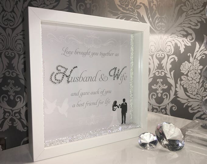 Husband and wife wedding frame