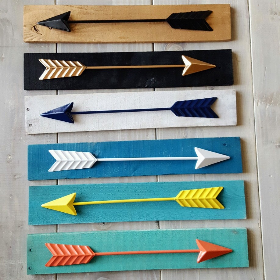 Arrow Wall Decor Arrow Decor Arrow on Wood Dorm Decor