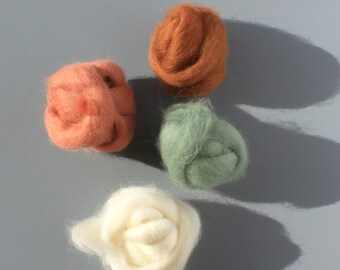 Natural Wool Roving for Weaving, Felting, Spinning