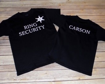 Ring Security Shirt - Ring Bearer Shirt - Custom Ring Bearer Shirt - Ring Bearer Gift - Ring Security Gift - Wedding Party Gift -Ring Bearer