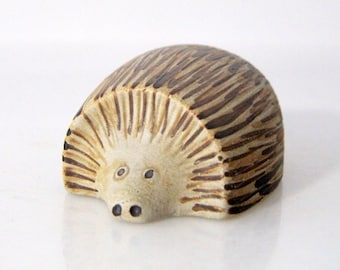 Hedgehog by Sgrafo, West German Pottery, WGP, mid century, figurine