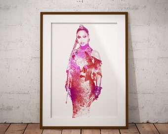 Beyonce Poster, Beyonce Print, Beyonce Art, Beyonce Decor, Home Decor, Gift idea