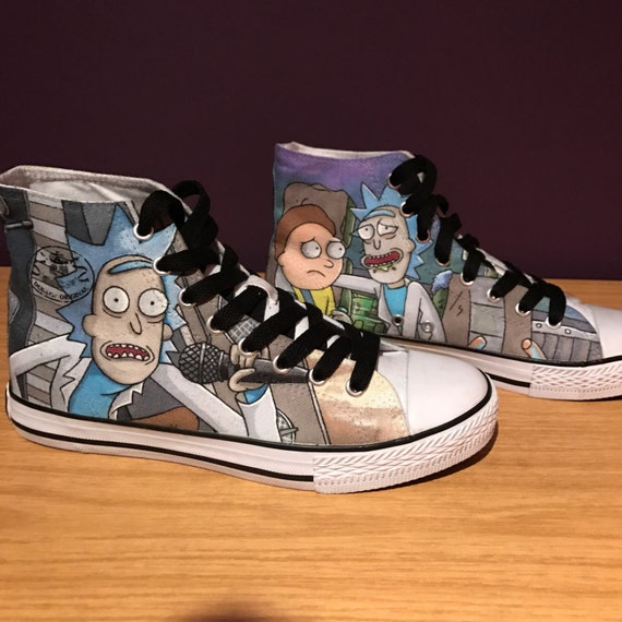 Rick And Morty Custom Shoes