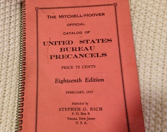 Mitchell-Hoover Official Catalog of US Bureau Precancels 10th Ed 1932 Philately Mitchell-Hoover Official Catalog of US Bureau Precancels 10th Ed 1932 Philately