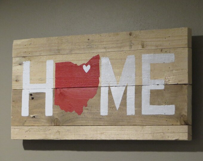 Ohio Home Pallet Wood Sign - Pallet Sign 10