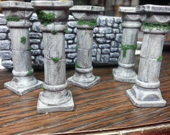 Dungeon Pillars for DungeonScapes, Dungeons and Dragons Fully Compatible with Dwarven Forge.