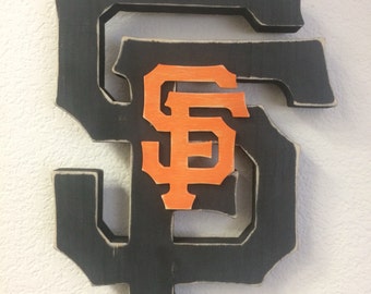 San Francisco Giants Logo Sign, San Francsico Giants Wood Logo Sign, San Francisco Giants Logo Wooden Sign, SF Giants Sign, SF Giants
