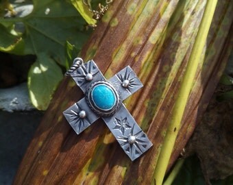 Morenci Turquoise Silver Pendant