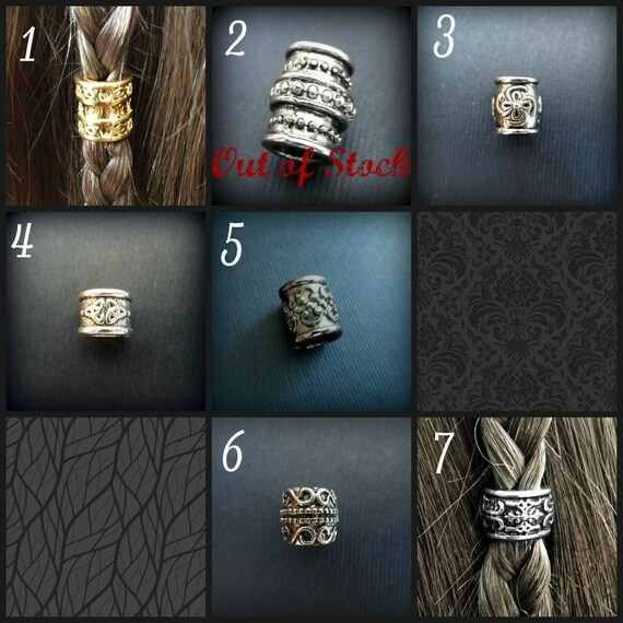 Two Bead Hair Beading Kit Viking hair beads Celtic hair beads