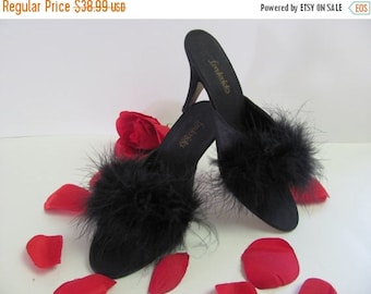 marabou slippers