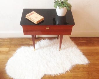 Smoked glass nightstand "Ankara"