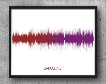 Printable file,Sound wave Print,Imagine-sound wave art,Sound wave poster,Sound art,Home decor,Modern art,Instant download,Digital art