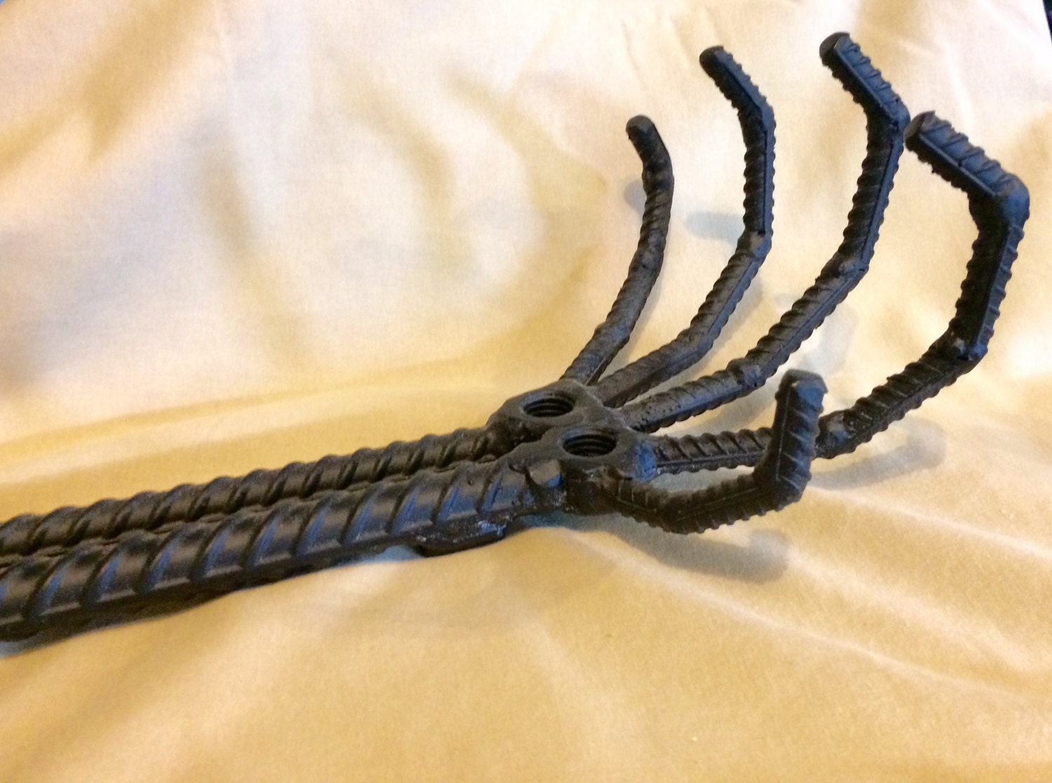 Metal Rebar Skeleton Hand Sculpture Drink holder by NailedITCA