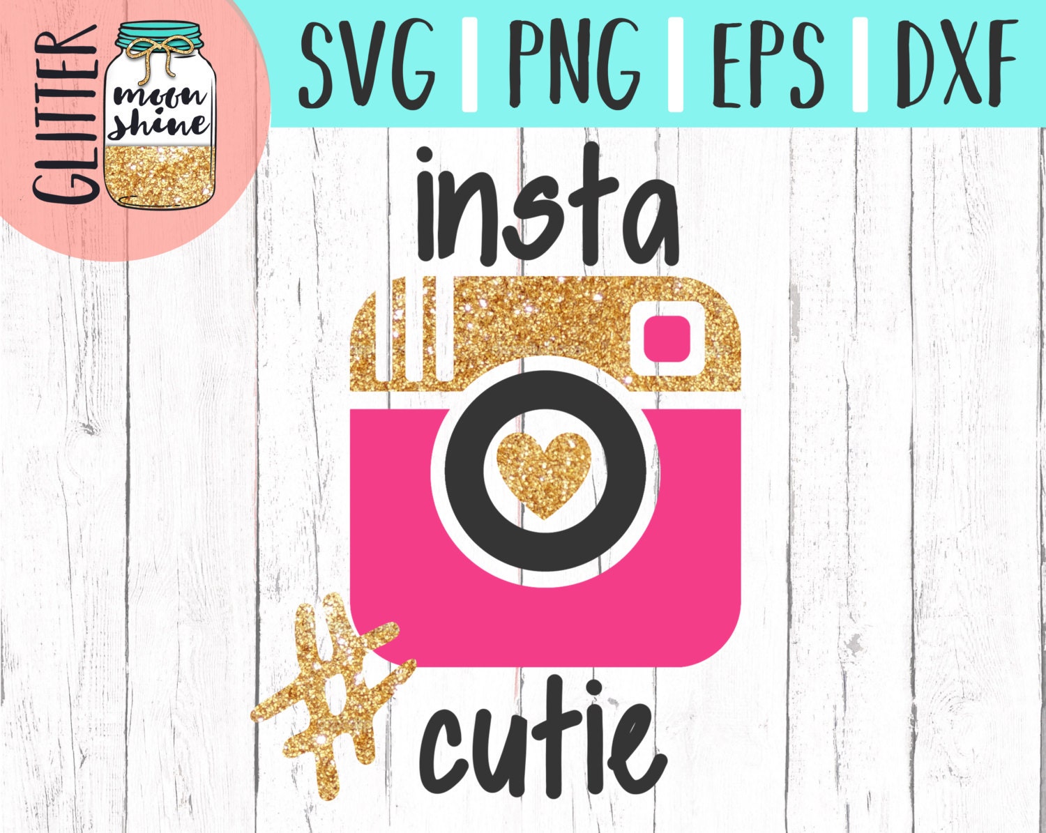 Download Insta Cutie svg dxf eps png Files for Cutting Machines Cameo