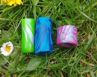 Handmade polymer clay dreadbeads | Handmade hair jewelry | Dreadlock beads Polymer clay beads
